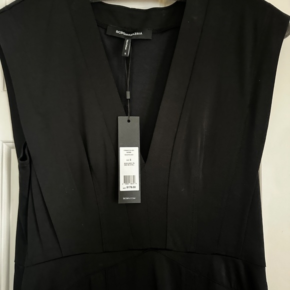 CBGMAXAZRIA Black Sleeveless V-Neck Dress – Size S – NWT - Picture 3 of 4
